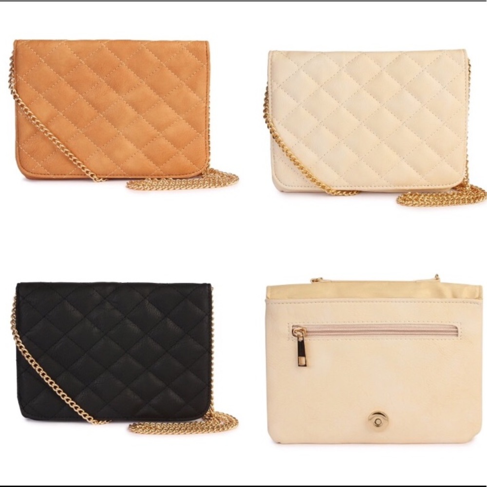 Black Quilted crossbody purse